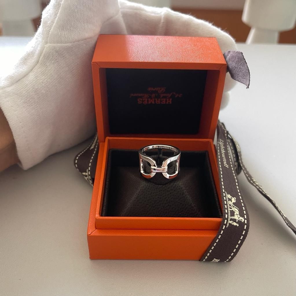 エルメス シルバー リング《エヴァー・シェーヌ・ダンクル》MM (HERMES