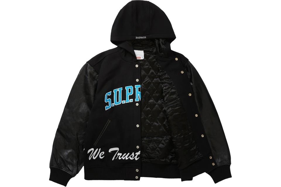 Supreme King Hooded Varsity Jacket シュプリーム スタジャン