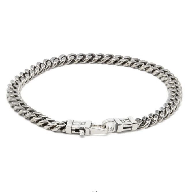 送関込【TOM WOOD】Curb Bracelet L/シルバー/ブレスレット (Tom Wood