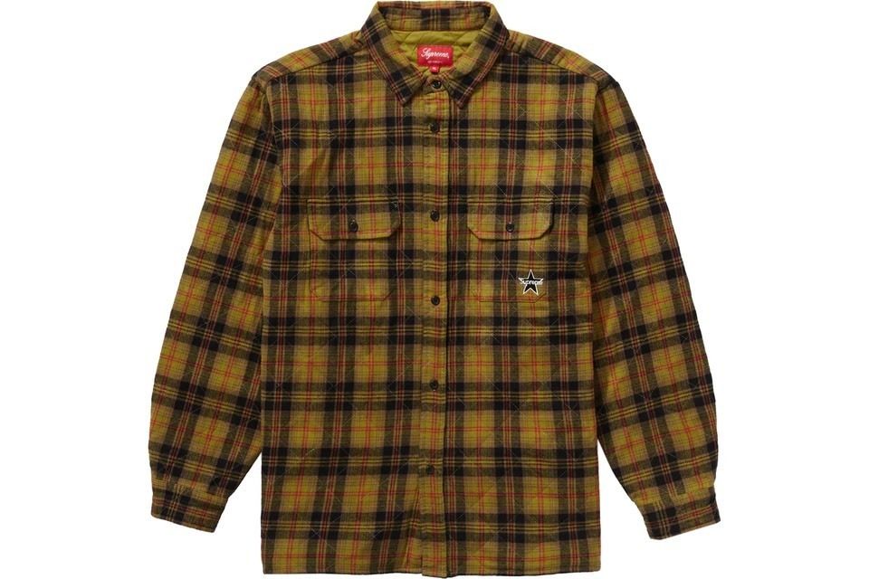 シュプリーム☆チェックネルシャツキルティングジャケット (Supreme