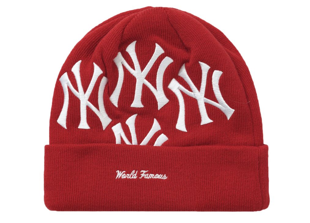 ☆Supreme x NY Yankees☆送関込☆おしゃれ好き必須のニット帽