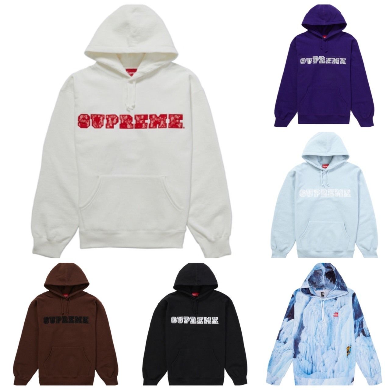 シュプリーム☆レースのロゴが可愛いフーディ/パーカー (Supreme