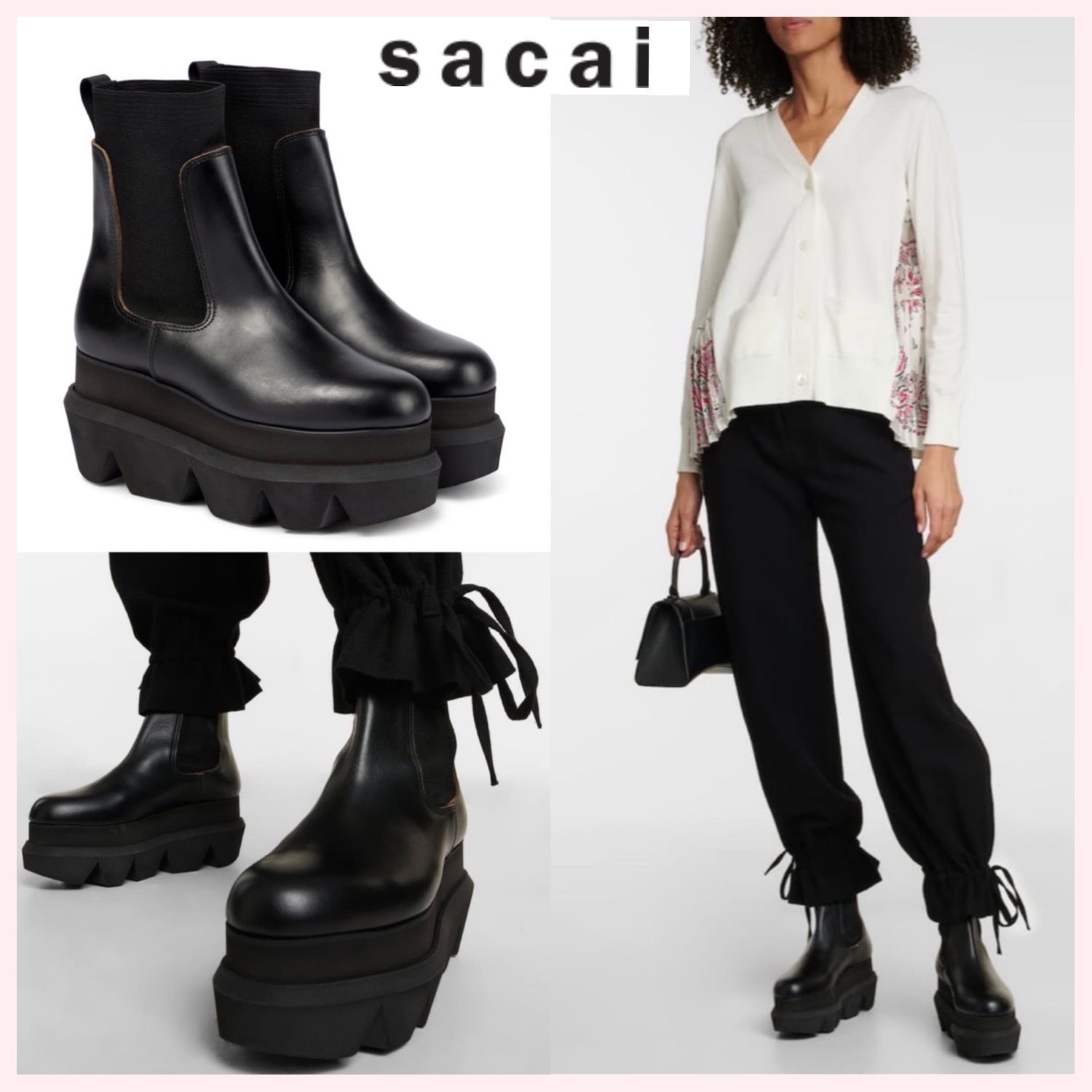 ☆sacai☆関税込♪NEW♪プラットフォーム チェルシーブーツ (sacai