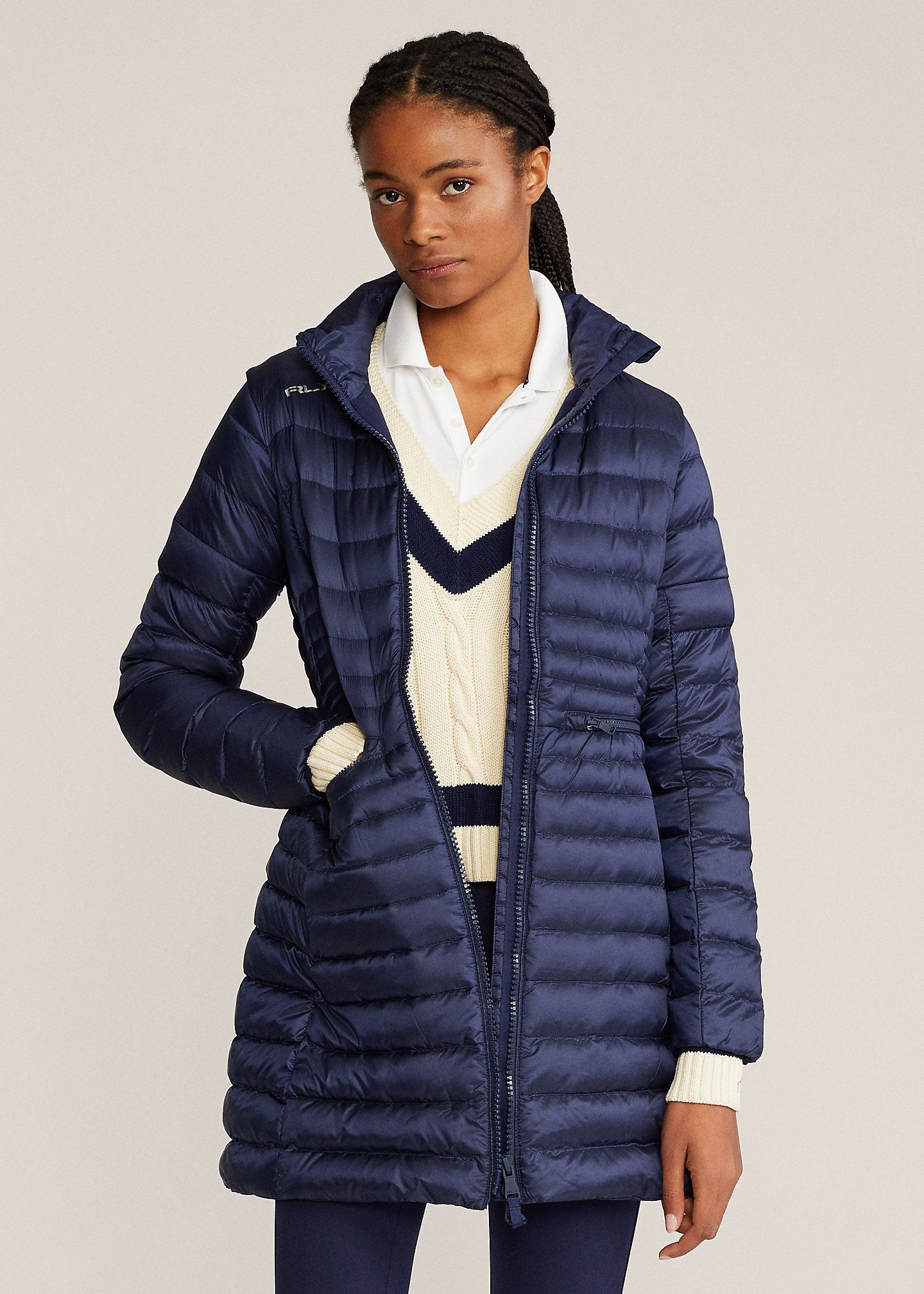 Ralph Lauren(ラルフローレン)ダウンロングゴルフジャケット (Ralph