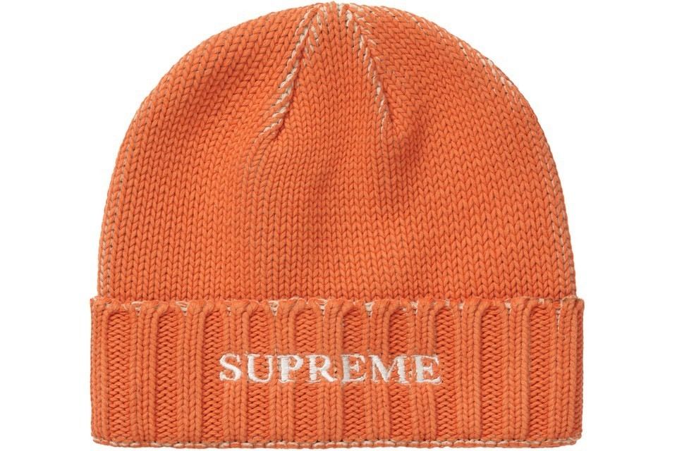 シュプリーム☆オーバープリントロゴビーニー☆ニット帽 (Supreme