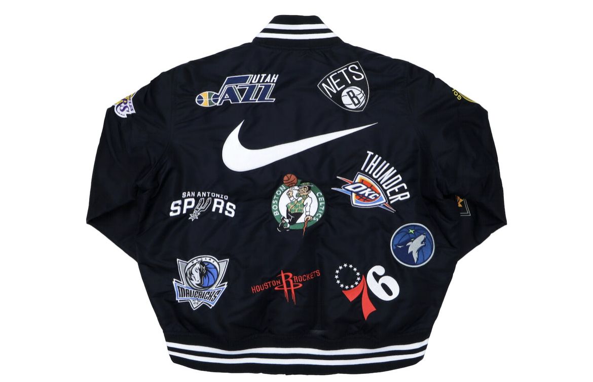 関税込 supreme nike nba teams warm-up スタジャン ブルゾン (Supreme