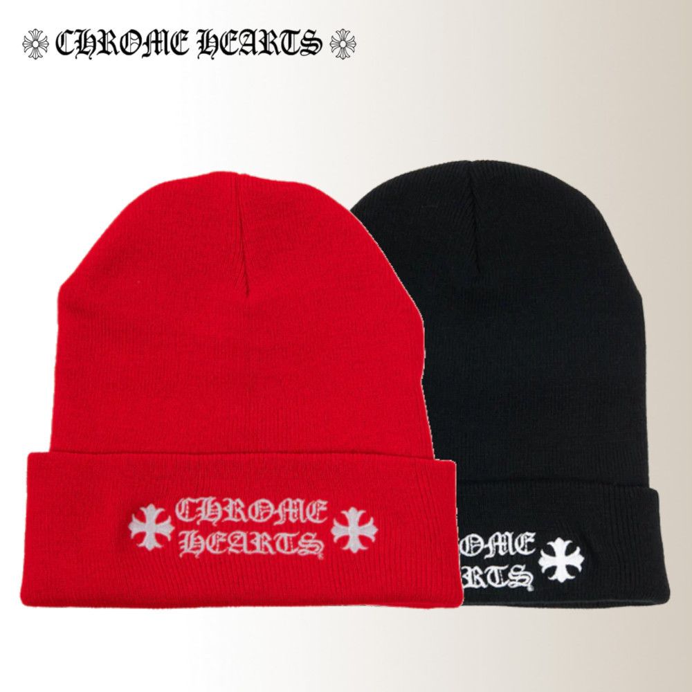 CHROME HEARTS ニット帽 ウール100%