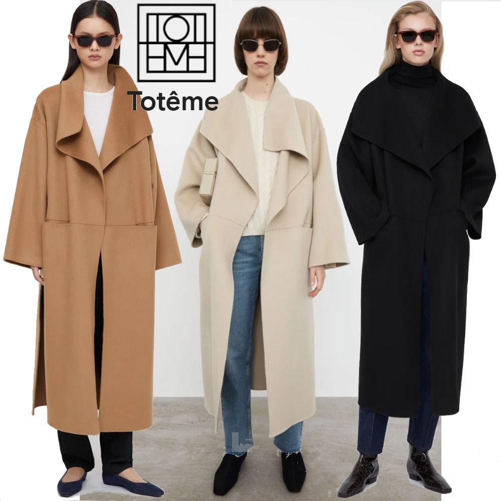 Toteme ウール&カシミア ルーズフィット シングルコート (toteme