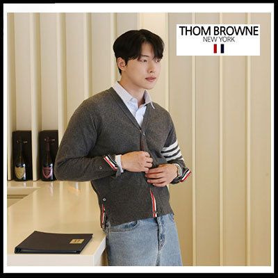 トムブラウン) カシミヤカーディガン MKC001A 00011 038 (THOM BROWNE