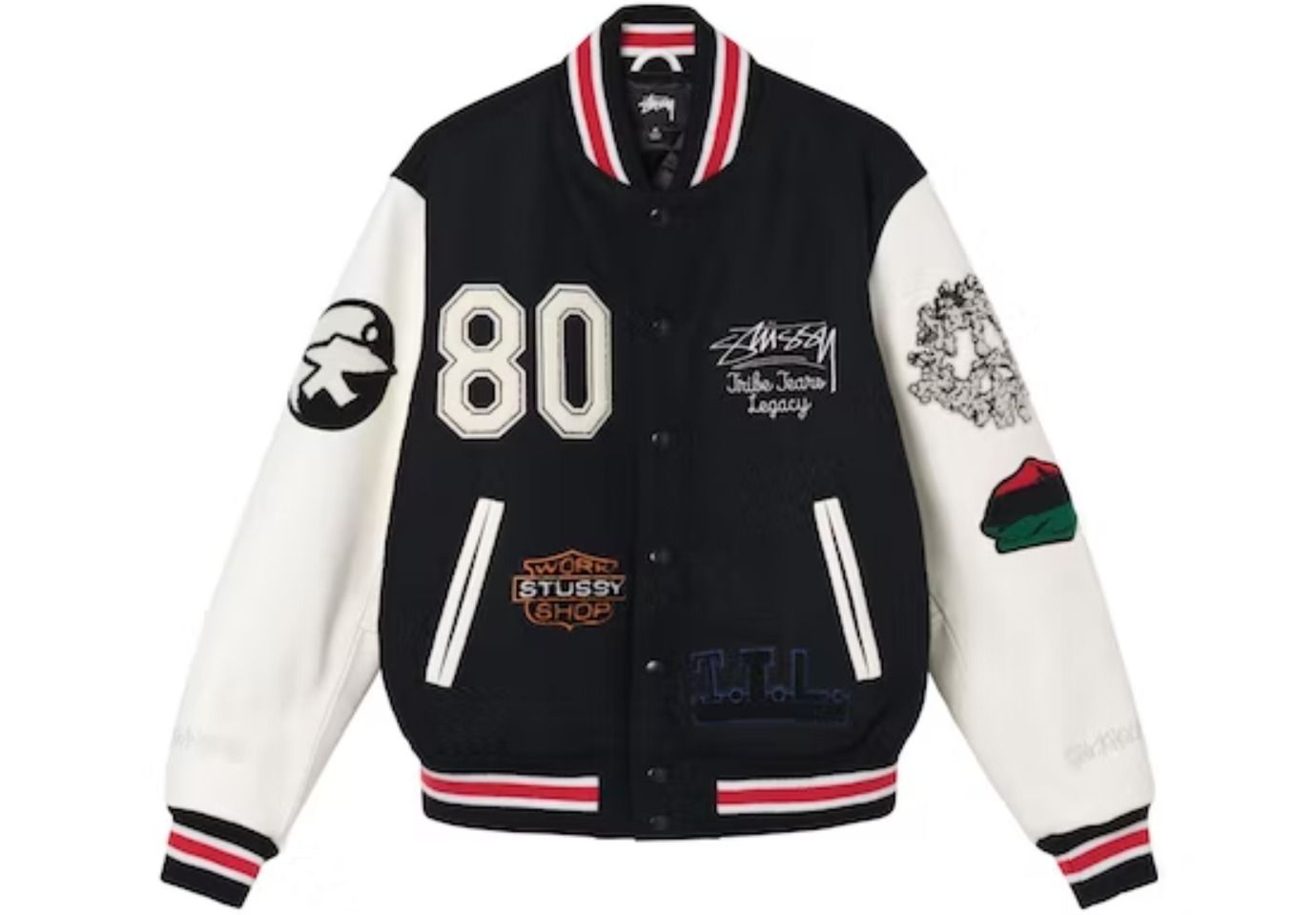 未使用品】Stüssy ダイス スパンコール中綿スタジャン L 未使用品
