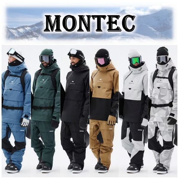 上下セット【MONTEC】Ski Snowboard Wear Men's◇JK＆ビブパンツ