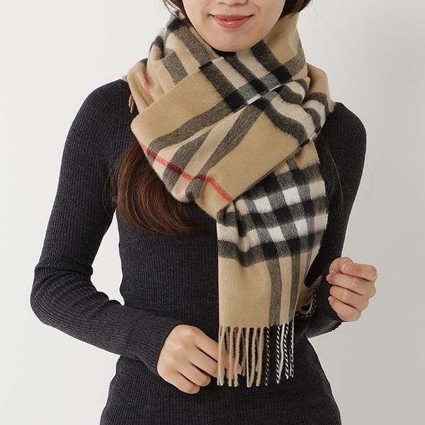 バーバリー バーバリーズ Burberry's マフラー カシミヤ ベージュ