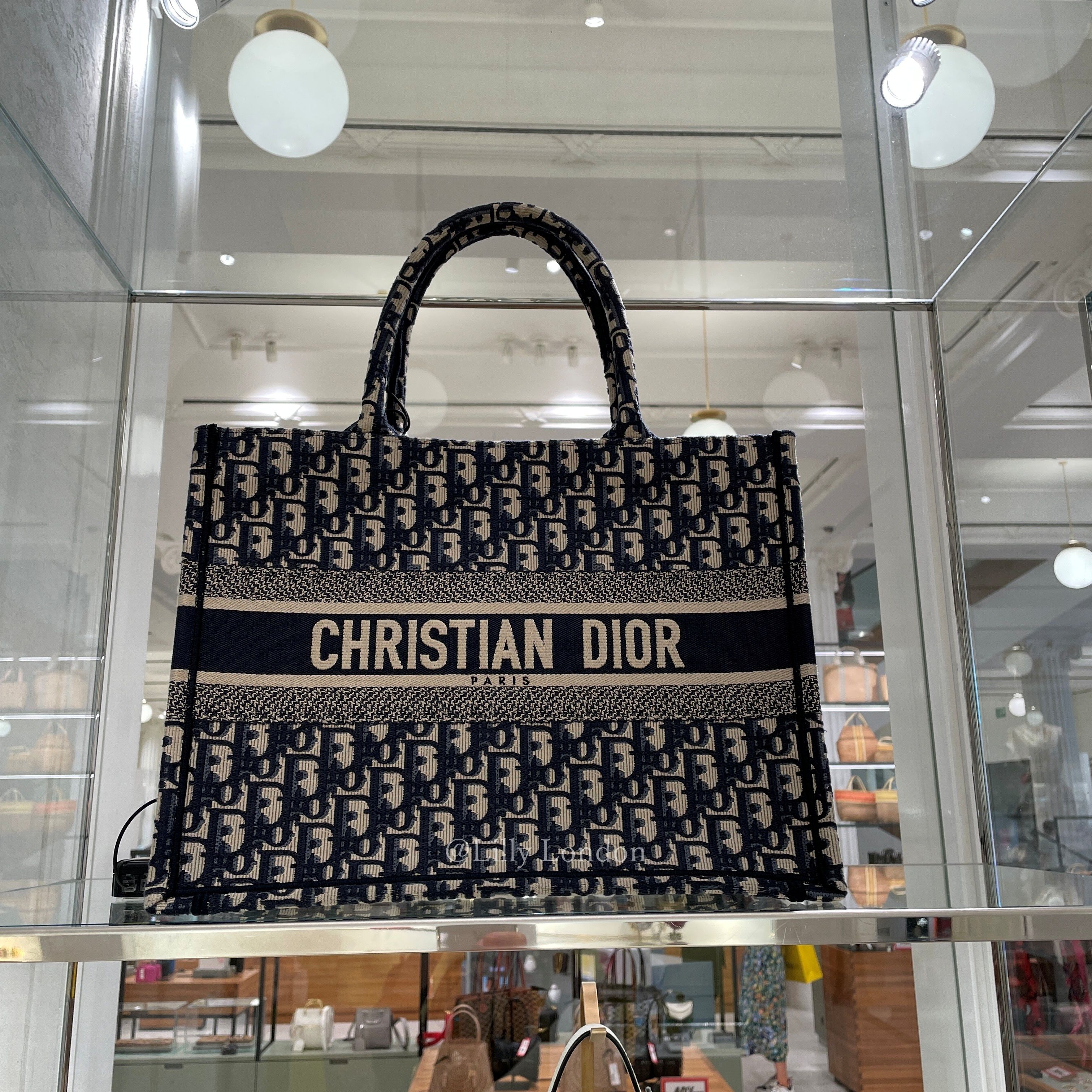 Dior 人気☆ ディオール ブックトート バッグ【ミディアム】 (Dior