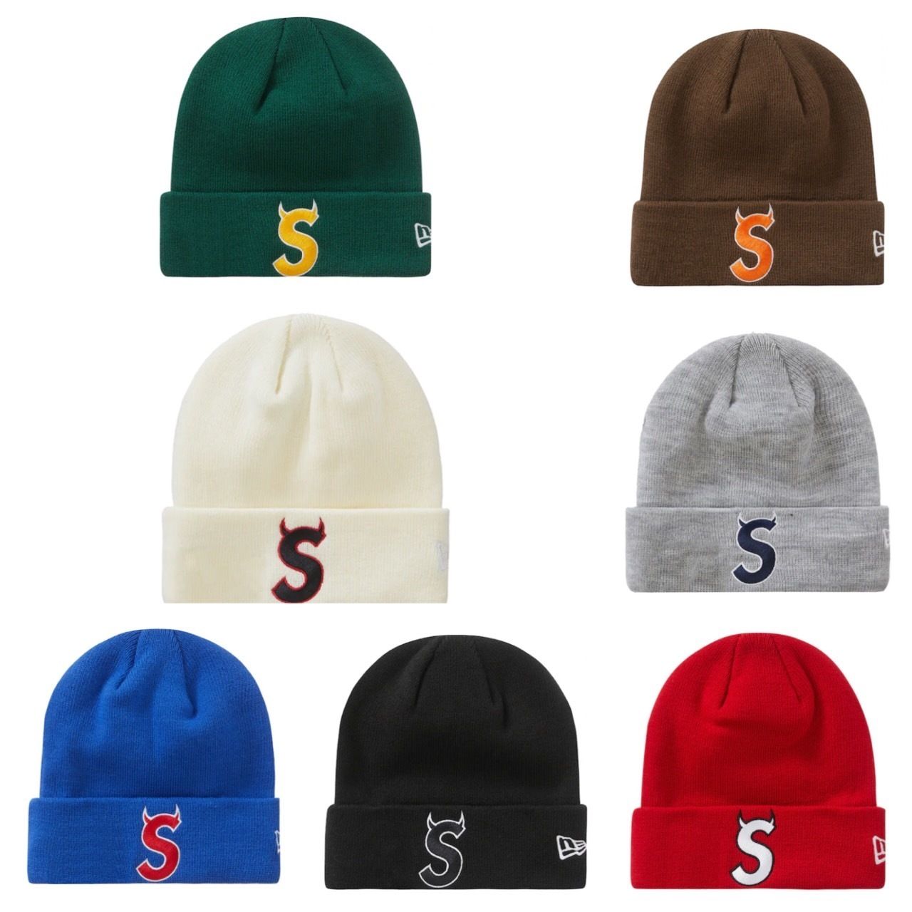 シュプリーム☆ニューエラSロゴビーニー/ニット帽☆New Era (Supreme