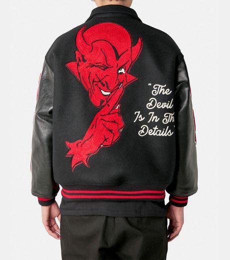 送料込【SAINT Mxxxxxx】VARSITY JKT DEVIL M / ジャケット (Saint