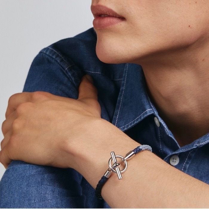 人気♪【HERMES】レザーブレスレット 《グレナンH》 トリオ (HERMES