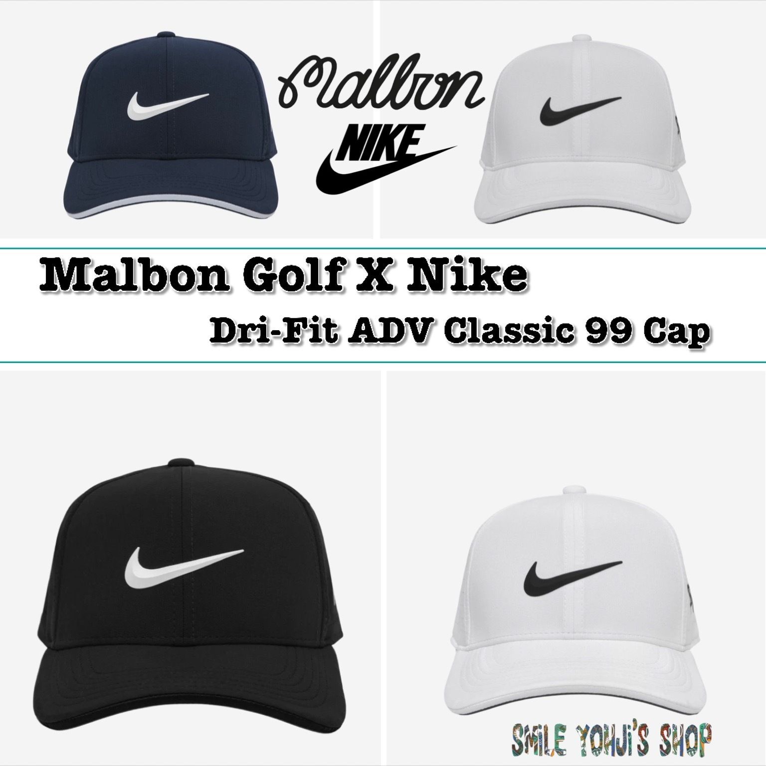 ☆大人気☆Malbon Golf X Nike Dri-Fit ADV Classic 99 Cap (Nike