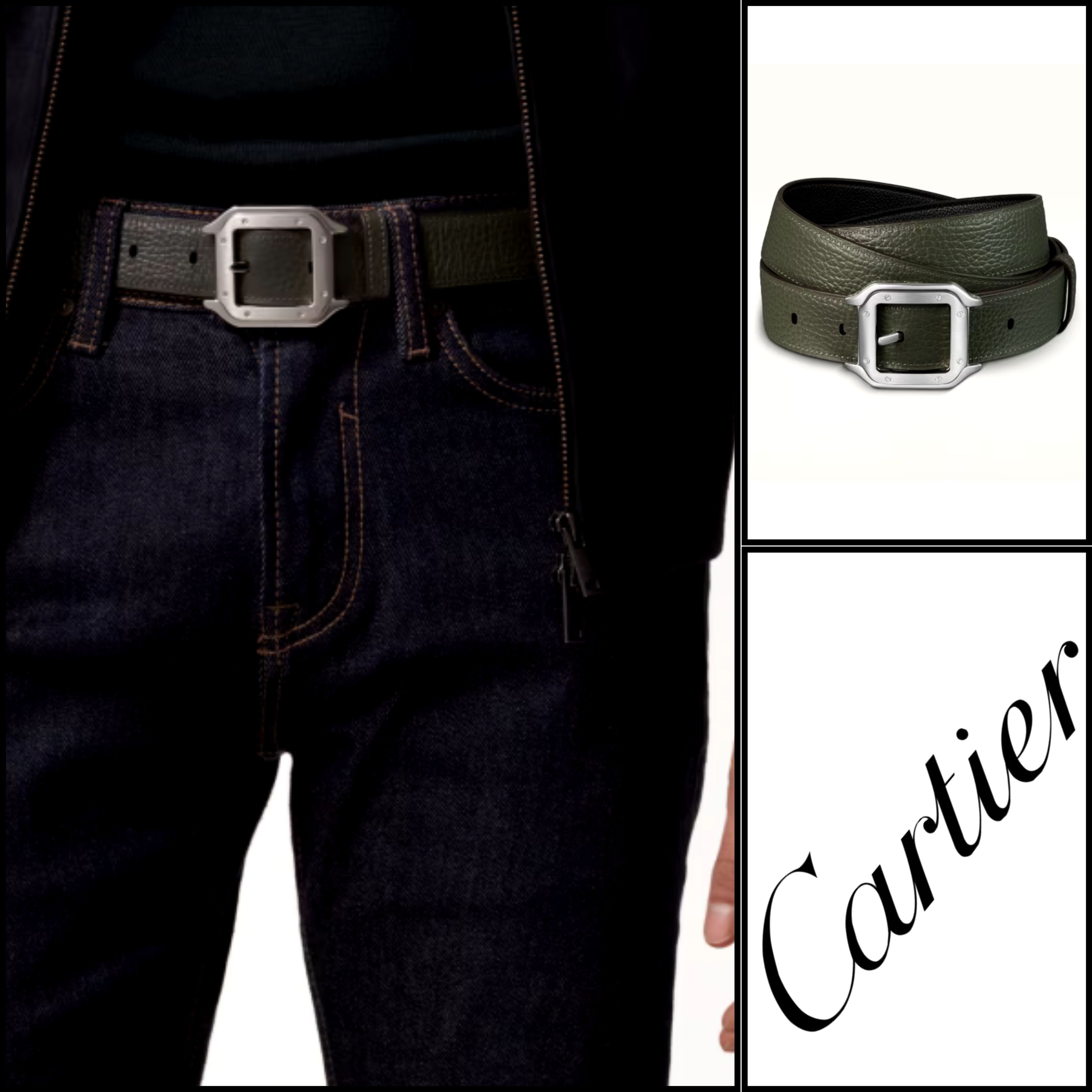 すぐ届く！【Cartier】 サントス ドゥ カルティエ ベルト 関税込