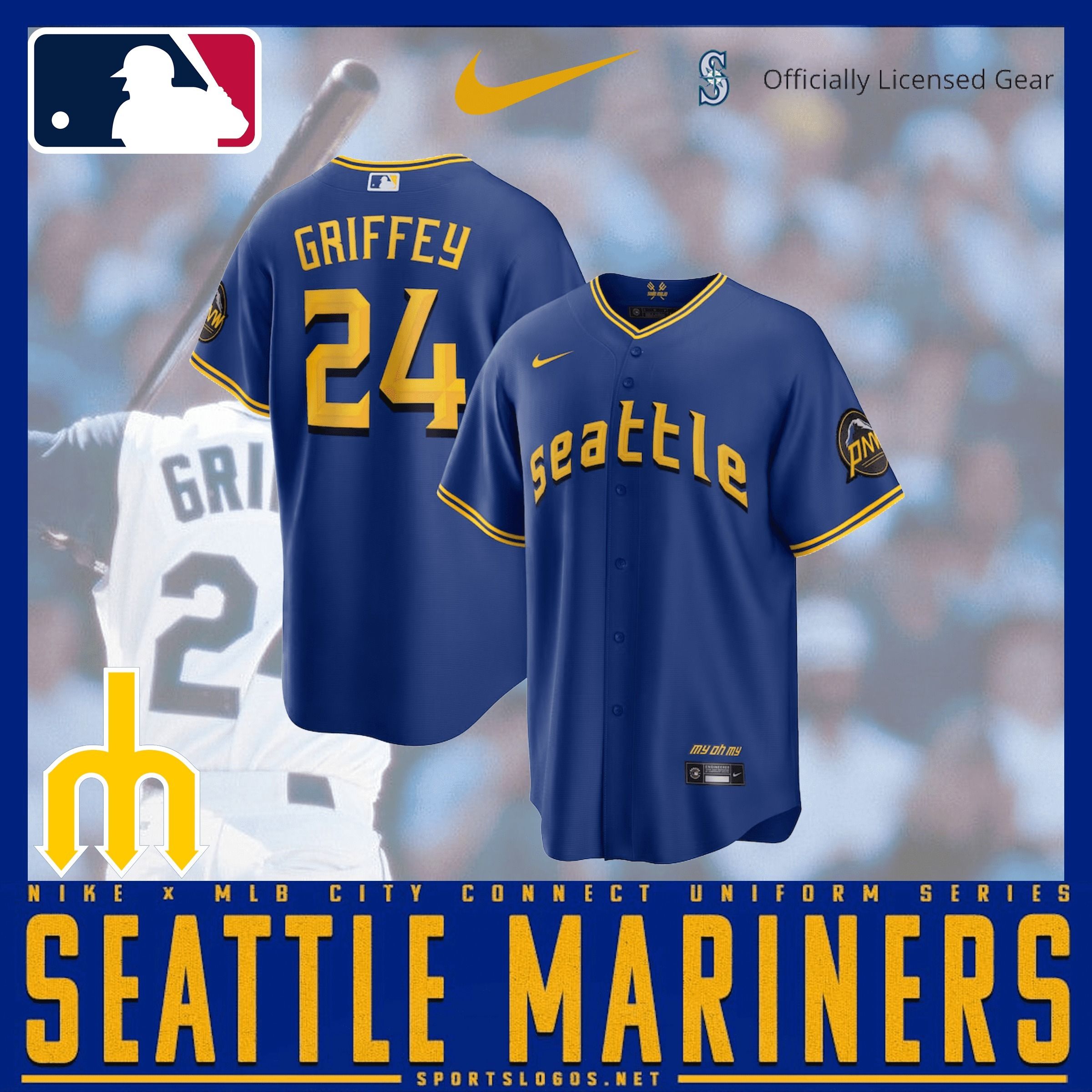 マリナーズ☆シティコネクト☆Ken Griffey Jr☆ユニフォーム (Nike