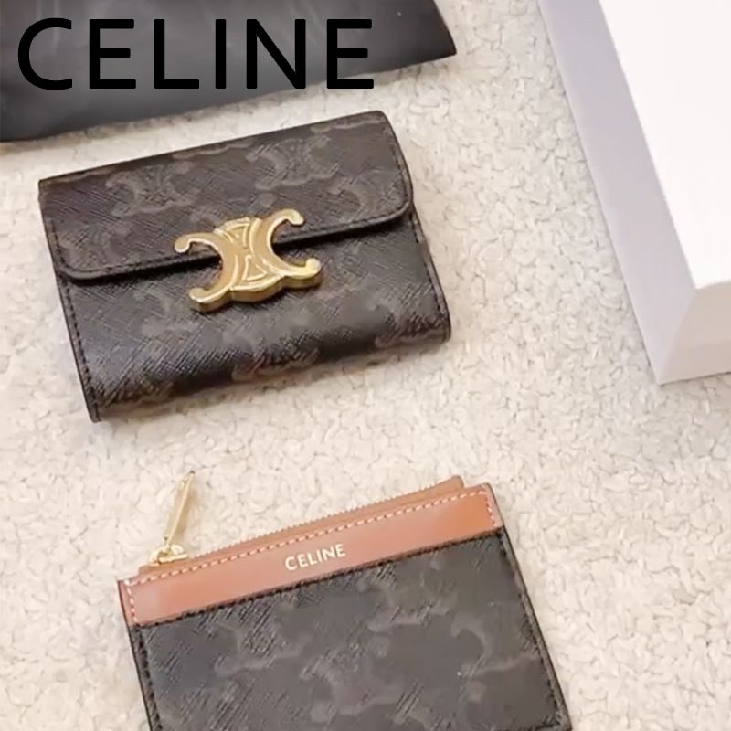 CELINE** コンパクトウォレット 取り外しカードホルダー (CELINE