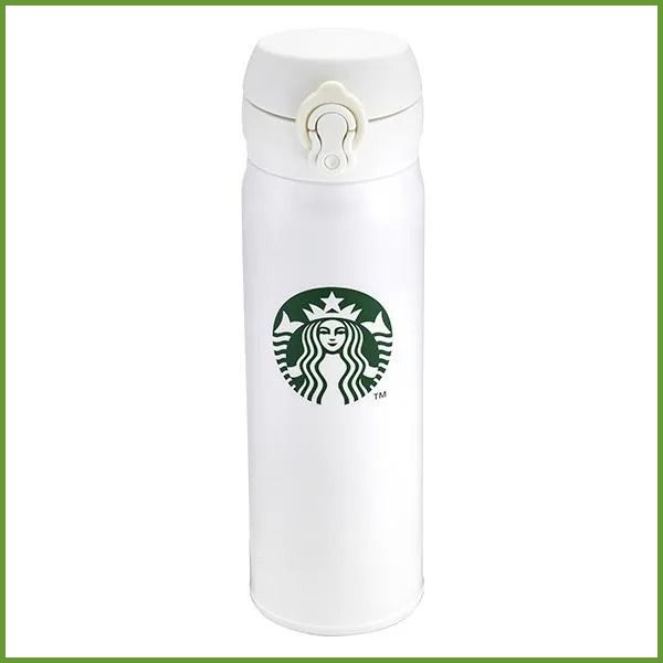 台湾スターバックス ステンレスボトル ホワイト 緑siren 500ml