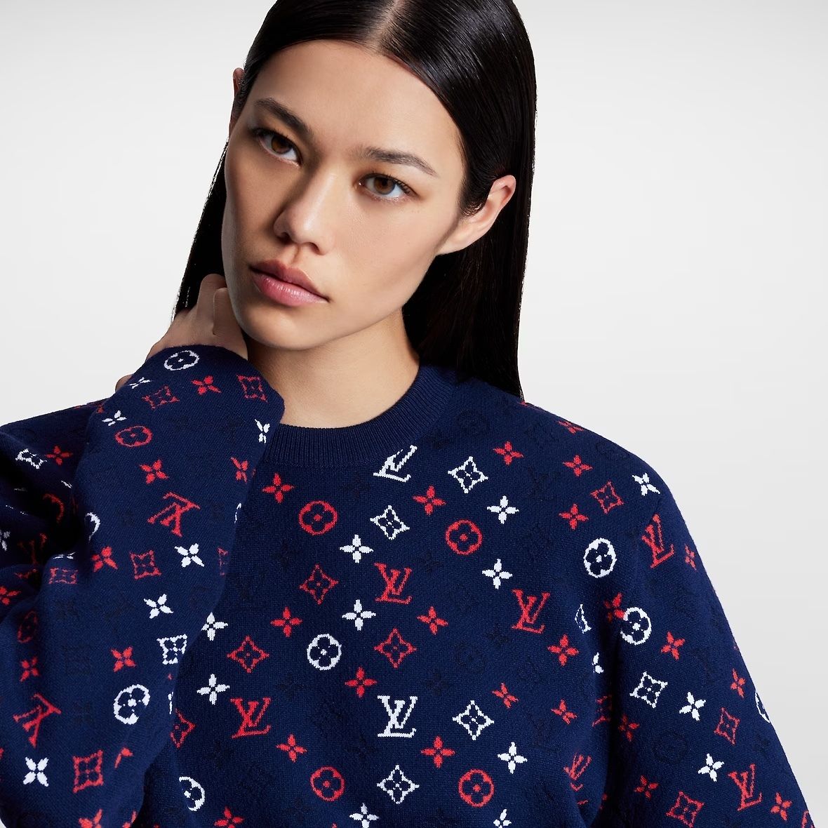 新作】LV ルイヴィトン ロゴがおしゃれ 長袖ニット (Louis Vuitton
