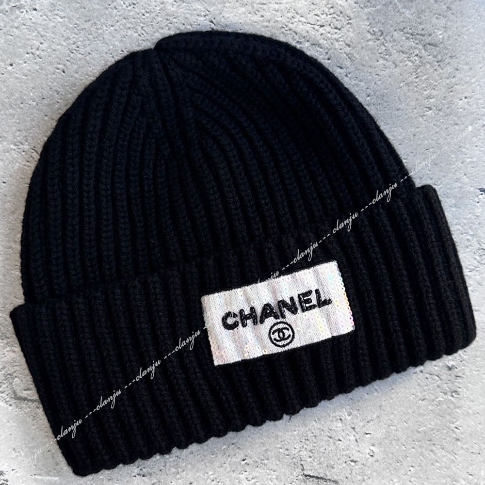 CHANEL ココマーク ニット帽 ニットキャップ (CHANEL/ニットキャップ