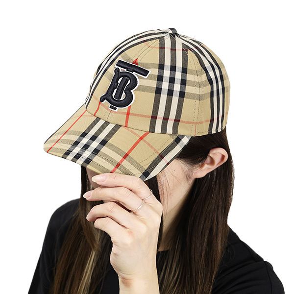 Burberry バーバリー ベースボールキャップ 帽子 チェック ロゴ