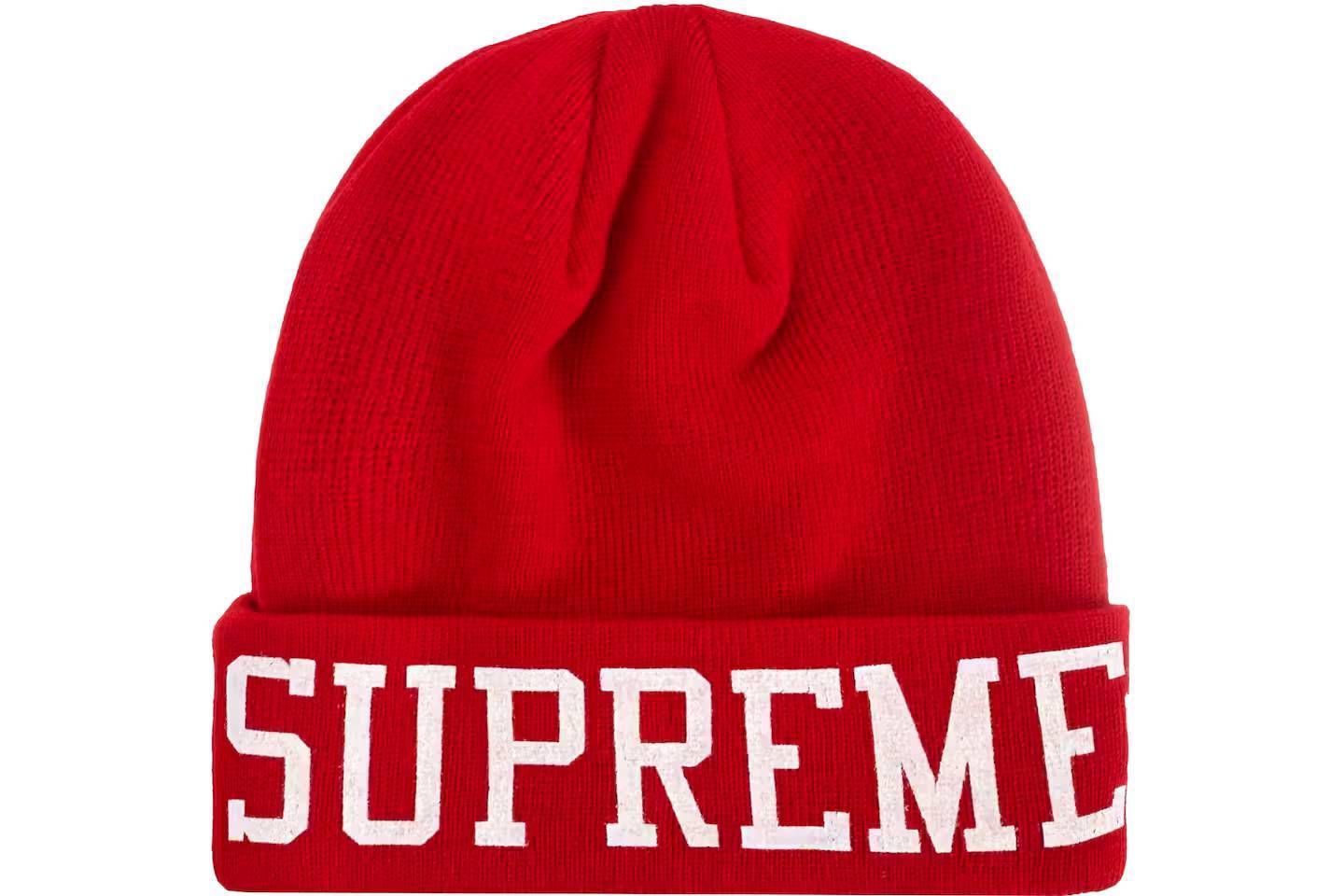 シュプリーム☆ニューエラバーシティビーニー/ニット帽 (Supreme