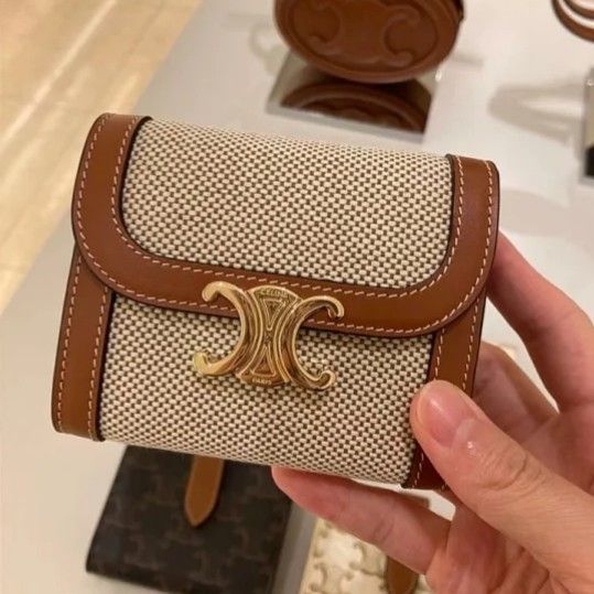 □CELINE□ スモールウォレット トリオンフ テキスタイル (CELINE