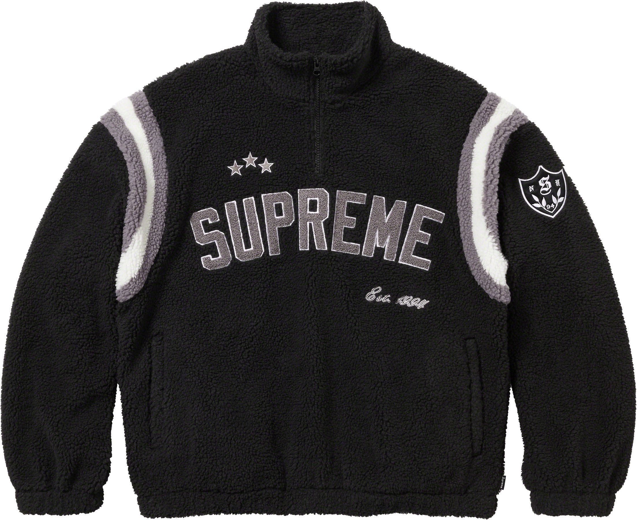 シュプリーム スモールボックスロゴ ハーフジップフリース Supreme Box