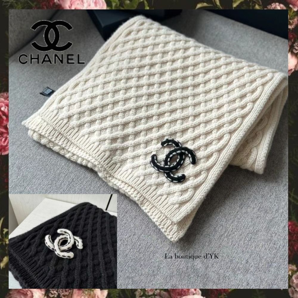 ☆シンプルで万能♪【CHANEL】ニット マフラー☆ (CHANEL/マフラー