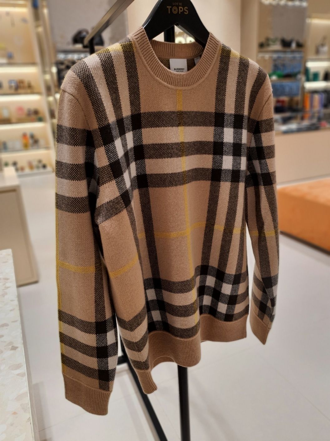 BURBERRY バーバリー 現行 カシミヤニット メガチェック セーター S