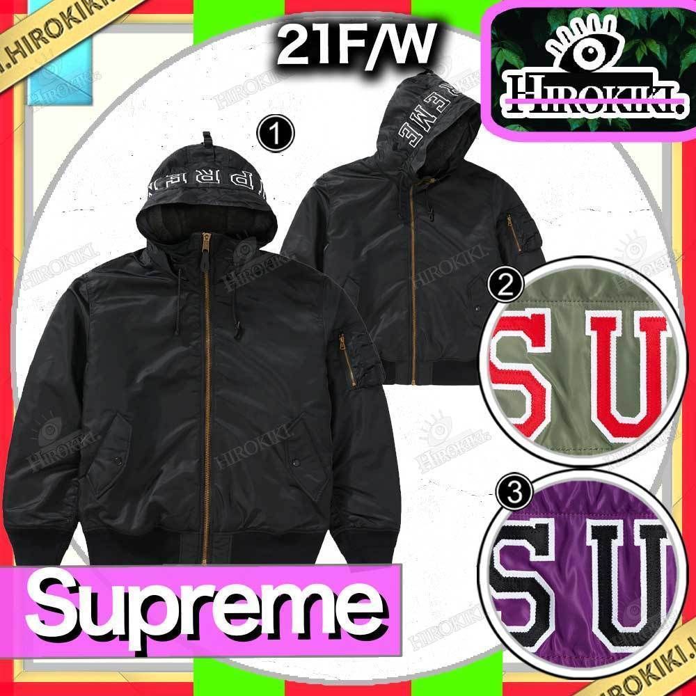 本物保証 /関税・送料無料】Supreme Hooded MA-1 (Supreme/ジャケット