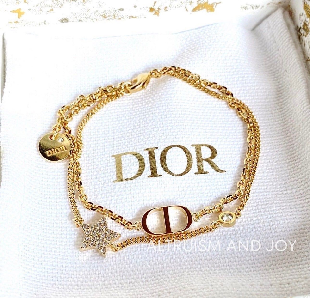 上品で可愛い♥】DIOR PETIT CD ダブルブレスレット (Dior