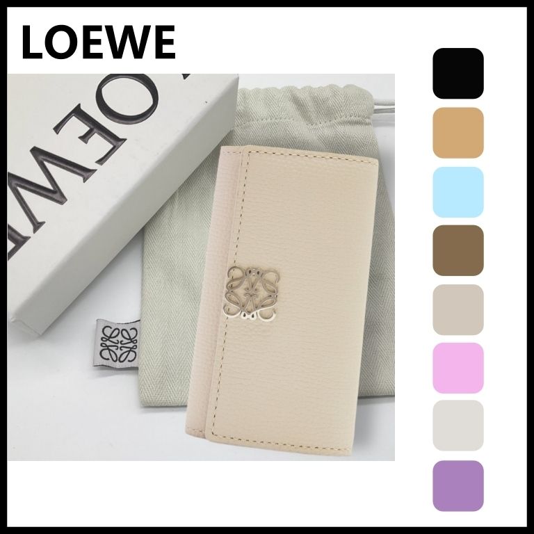 LOEWE】ロエベ アナグラム キーケース ペブルグレインカーフ (LOEWE