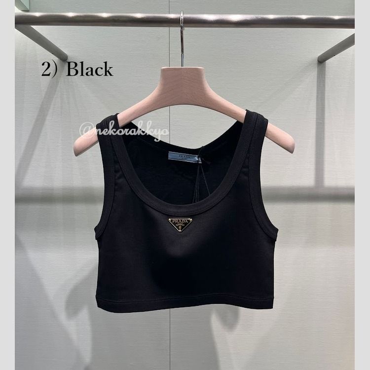PRADA＊Jersey top ロゴジャージトップ＊送料込 (PRADA/タンクトップ