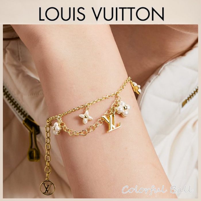 国内発送】Louis Vuitton ブレスレット LV フローラグラム (Louis