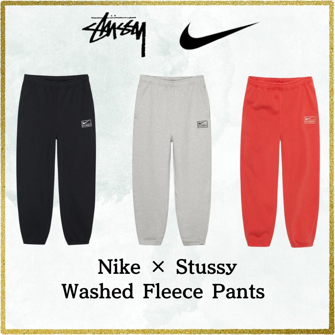 23FW】Nike x Stussy Washed Fleece Pants ステューシー (STUSSY