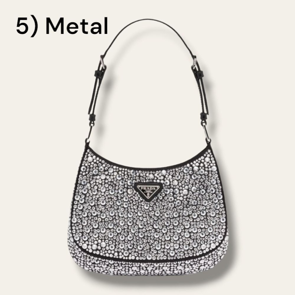 PRADA＊Prada Cleo satin bag with crystals サテンバッグ＊送込
