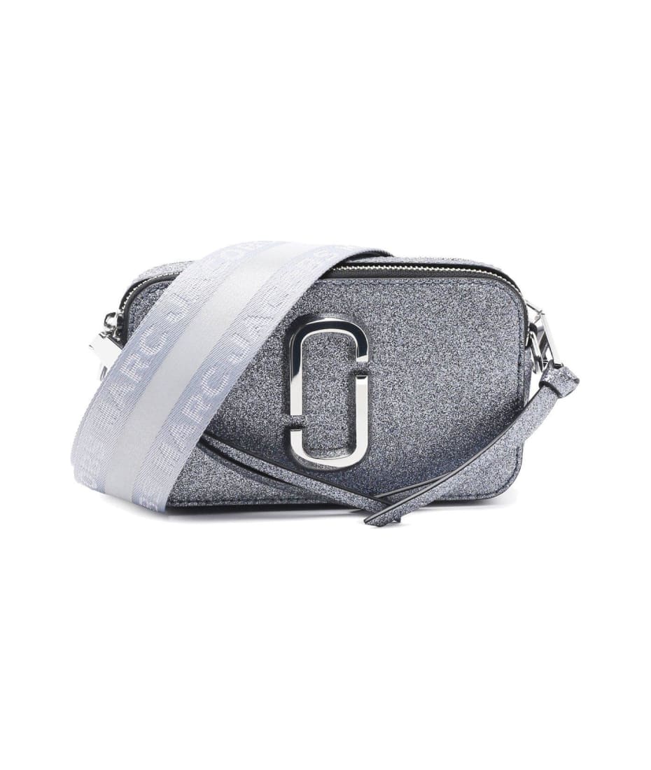 Marc Jacobs Metallic Snapshot Glitter Zipped Crossbody Bag