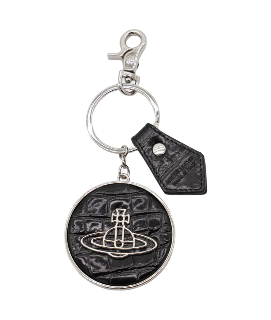 Vivienne Westwood Black 3d Orb Key Ring | italist