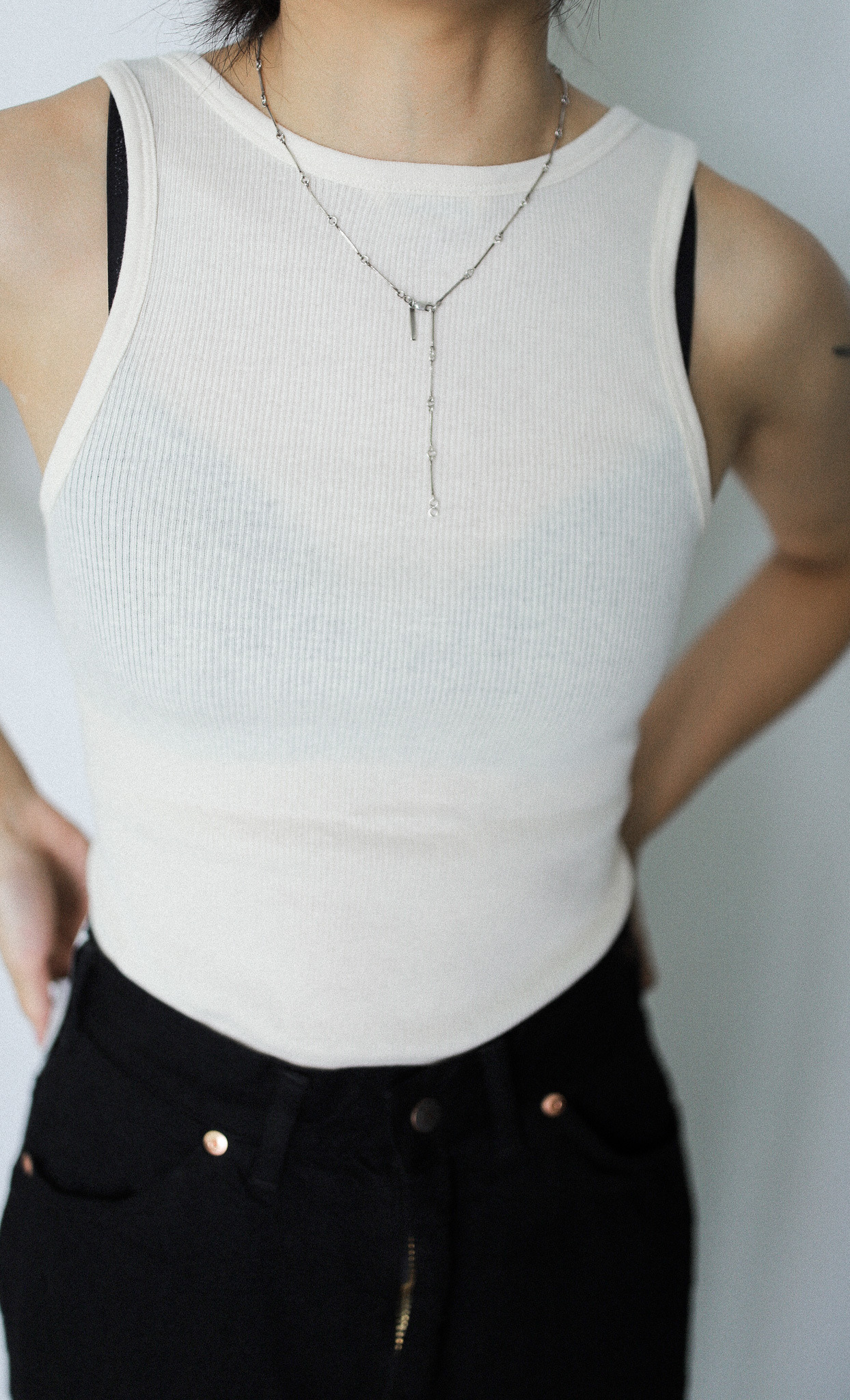 AURALEE - Organic Soft Rib Tank Top (3 COLORS) WASHIDA