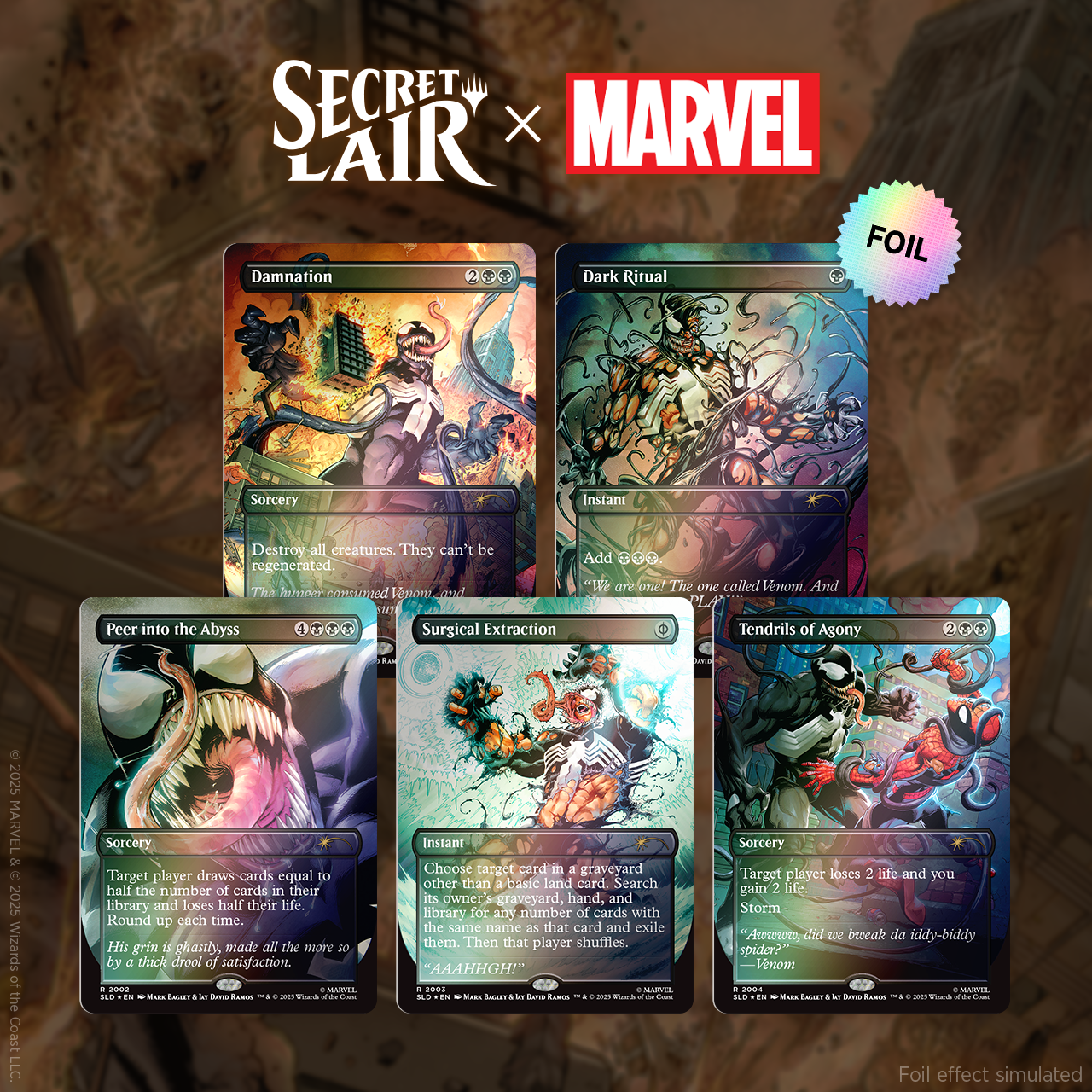mtg SecretLair スパイダーマン ManaSymbiote foil Secret Lair x