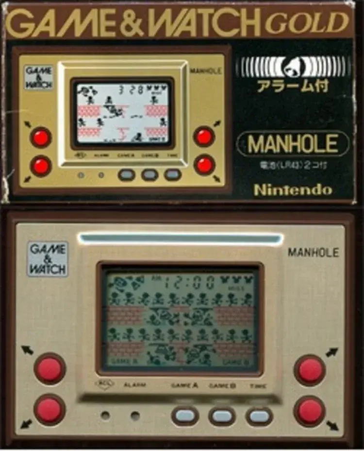 Nintendo Game & Watch Gold Manhole - Consolevariations