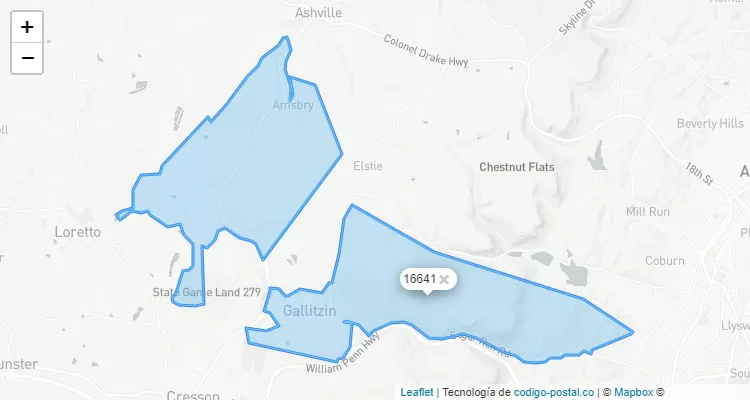 16641 ZIP Code - United States