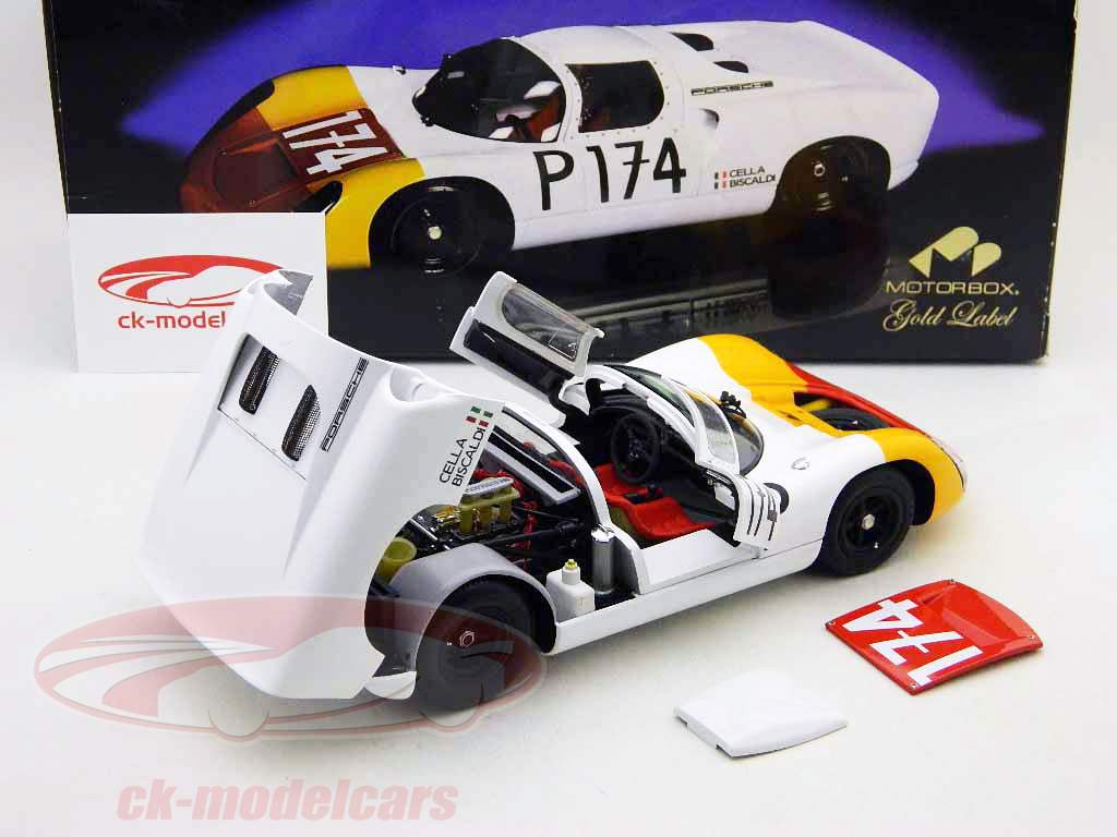 Exoto 1:18 Porsche 910 #174 2nd Targa Florio 1967 MTB00065 model