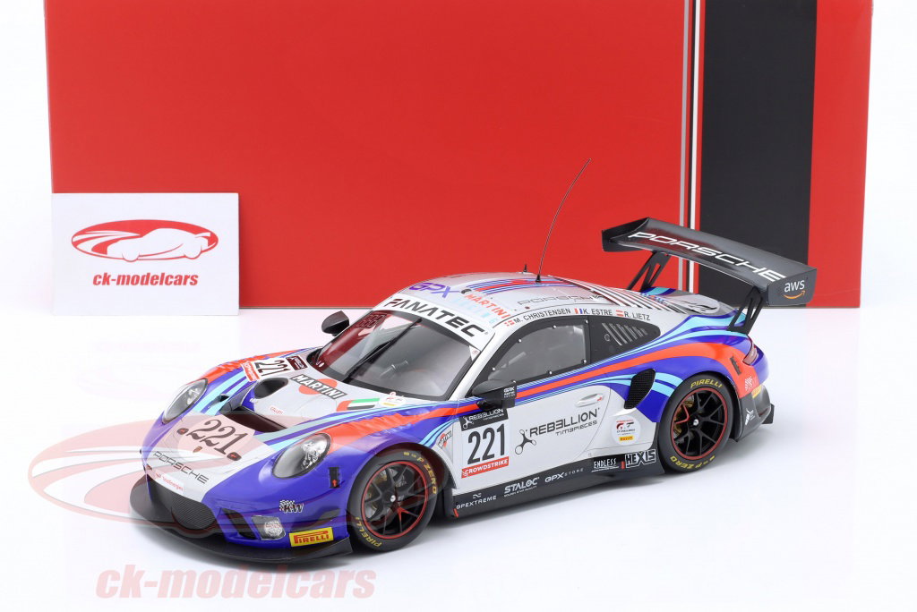 Ixo 1:18 Porsche 911 GT3 R #221 24h Spa 2022 GPX Martini Racing