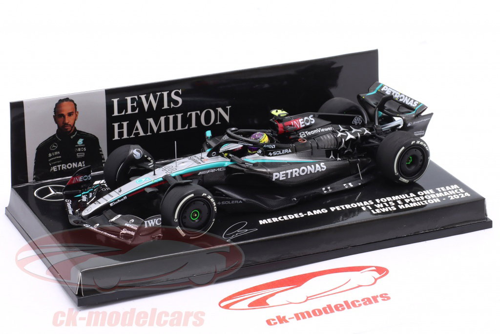 Minichamps 1:43 Lewis Hamilton Mercedes-AMG F1 W15 #44 式 1 2024