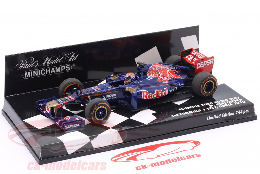 Minichamps 1:43 Max Verstappen Toro Rosso STR7 Renault 1ST F1 Test
